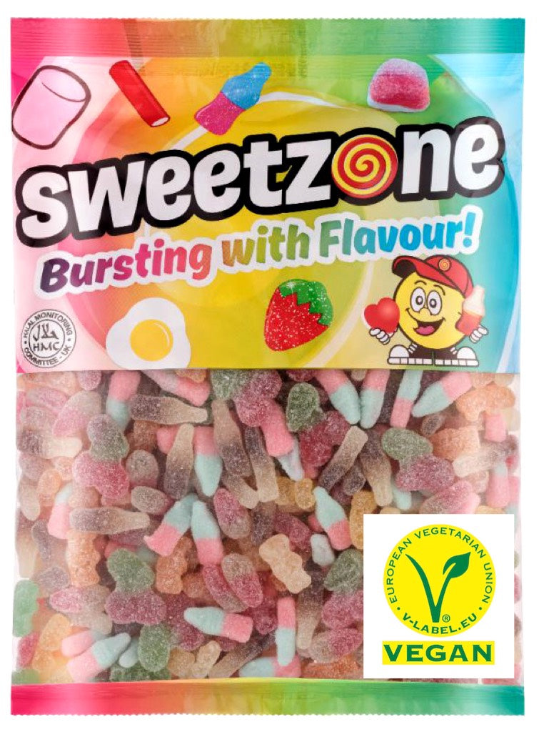 Vegane prickelnde Mix Tüte, 1000g
